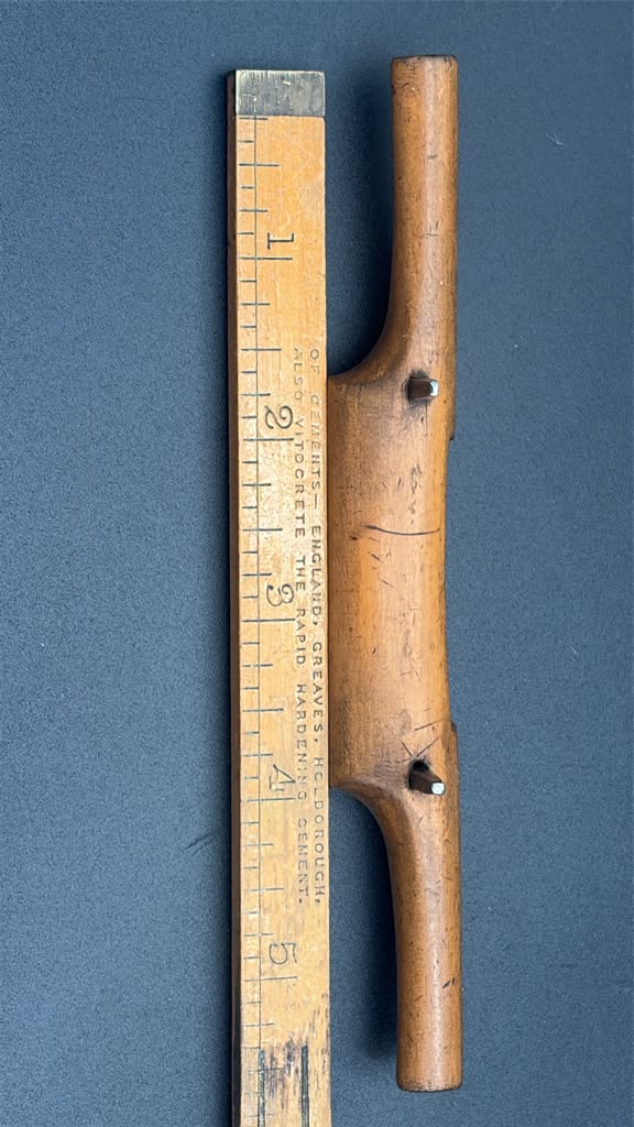 Antique Boxwood Shave with Curved Sole 5 1/2" | Vintage Cooper's Shaving Tool | Rare Woodworking Collectible