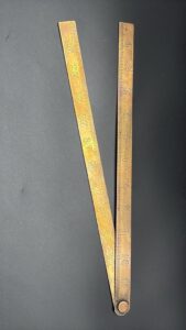 Lufkin Rule Co. No. 1085 Blacksmith Brass Rule 2 Foot