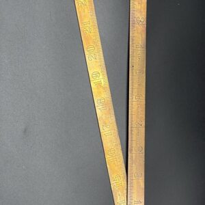 Lufkin Rule Co. No. 1085 Blacksmith Brass Rule 2 Foot | Vintage Measuring Tool | Antique American Tool Collectible