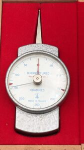 Scherr-Tumico Dynamometer 0-250 Gram Pressure Gauge