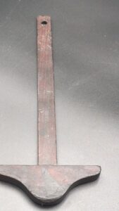 Antique 9.5" Pine Wood Miniature T-Square