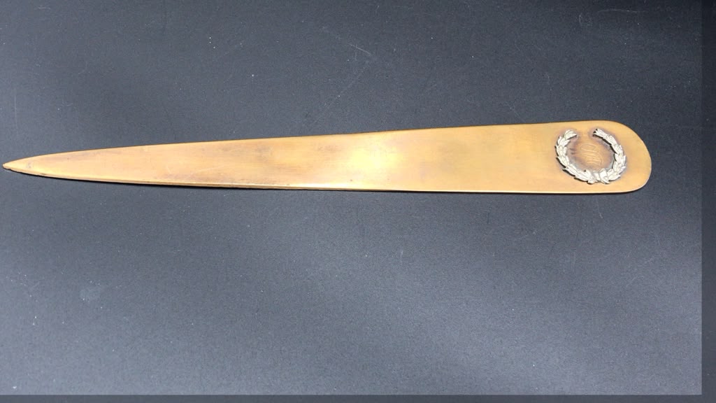 Antique Metal Arts Co. Bronze & Silver Letter Opener