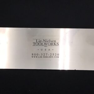 Lie-Nielsen 2 1/2 x 6 Inch Hand Cabinet Card Scraper Blade Mint