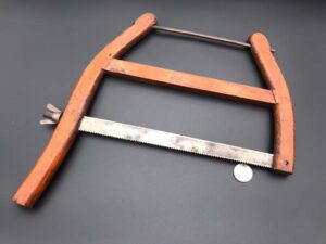 Owner-Made Maple 12-Inch Buck Saw Possible Salesman Sample | Antique Woodworking Tool