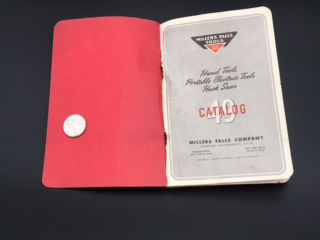 Vintage 1949 Millers Falls #49 Tool Catalog