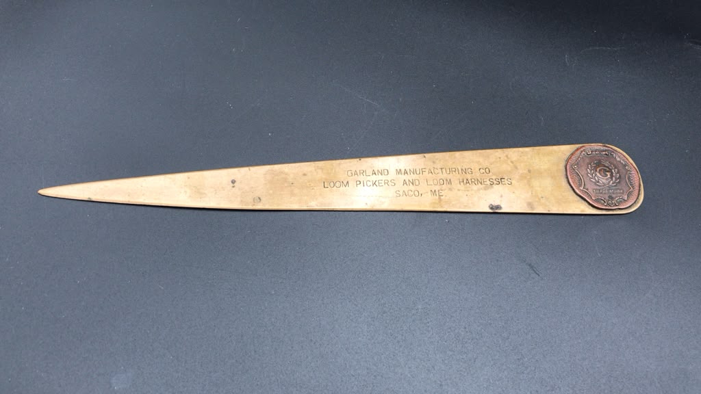 Vintage Garland Manufacturing Co. Bronze Letter Opener
