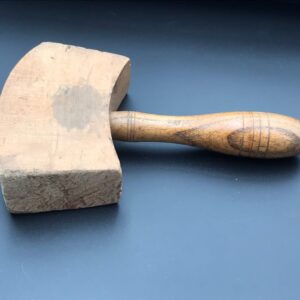 Vintage Maple Head Woodworking Carpenter’s Joinery Mallet with Oak Handle